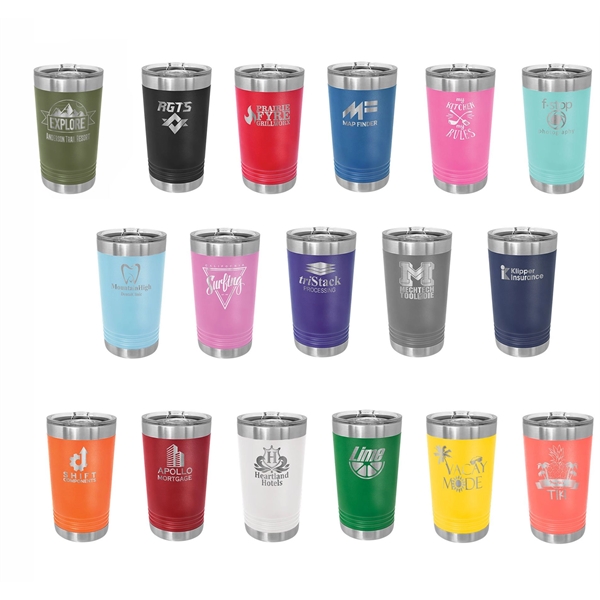 Polar Camel 16oz Insulated Stainless Steel Polar Camel with clear slider... from ASI 72657 Active Life Promo / Apres Ski