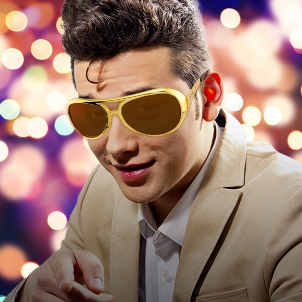 Golden Elvis style sunglasses.... from ASI 42016 Brighter Promotions Inc