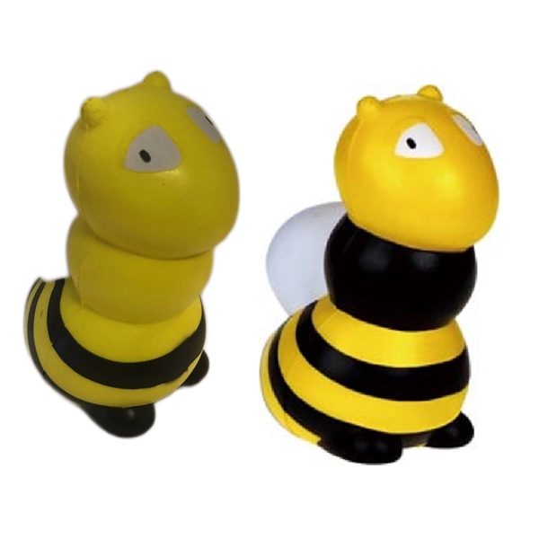 Yellow bumble bee stress reliever with black markings.... from ASI 31977 Adline Industries Inc