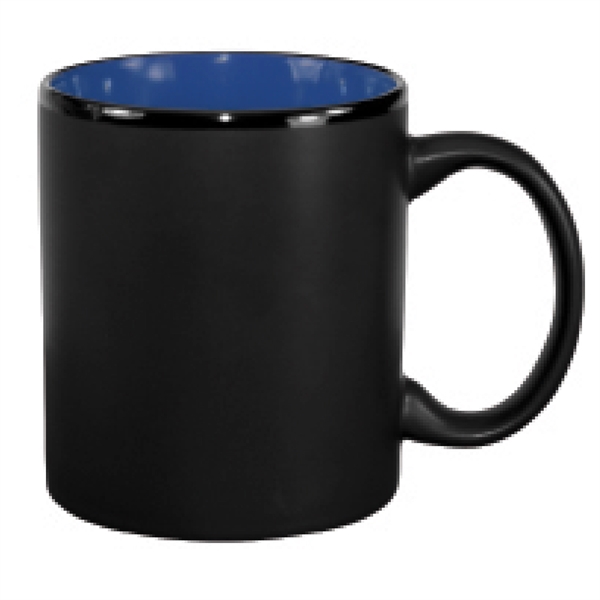 11 oz. ceramic mug with two tone C-handle and black matte... from ASI 74245 Nordic Co Inc / Nordic Nordic Promos
