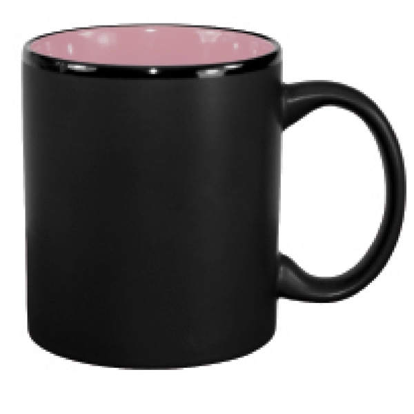 11 oz. ceramic mug with two tone C-handle and black matte... from ASI 74245 Nordic Co Inc / Nordic Nordic Promos