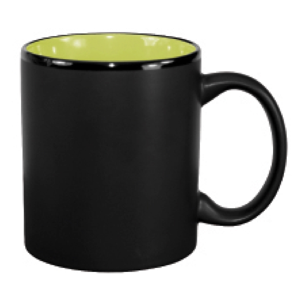 11 oz. ceramic mug with two tone C-handle and black matte... from ASI 74245 Nordic Co Inc / Nordic Nordic Promos
