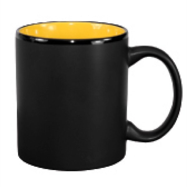 11 oz. ceramic mug with two tone C-handle and black matte... from ASI 74245 Nordic Co Inc / Nordic Nordic Promos