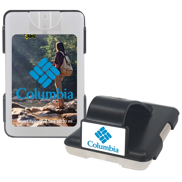 Credit card sized insect repellent visor clip for automobiles.... from ASI 90807 Tekweld