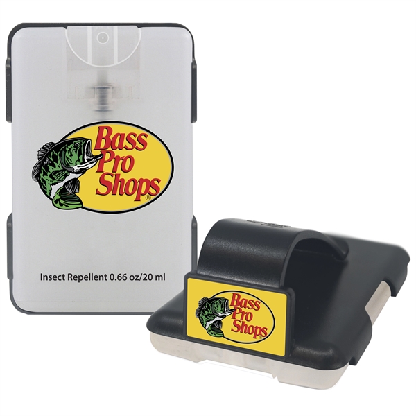 Credit card sized insect repellent visor clip for automobiles.... from ASI 90807 Tekweld