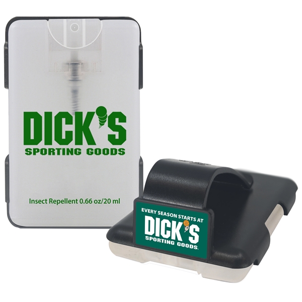 Credit card sized insect repellent visor clip for automobiles.... from ASI 90807 Tekweld