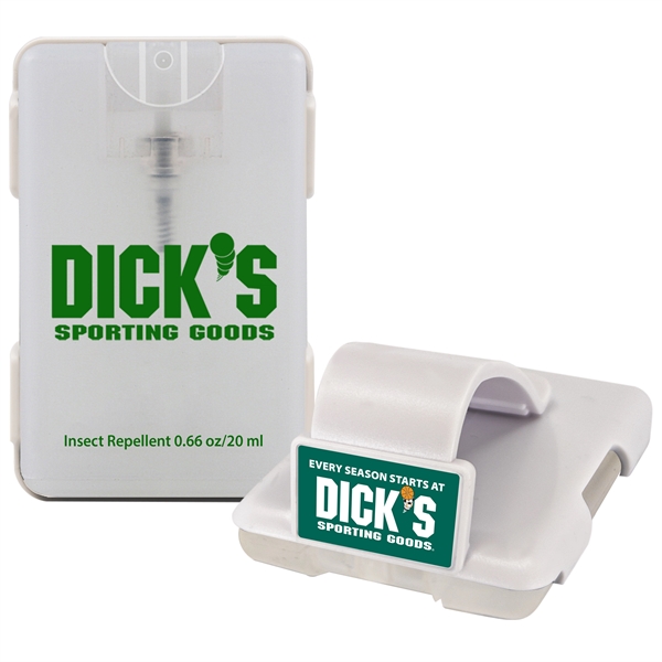 Credit card sized insect repellent visor clip for automobiles.... from ASI 90807 Tekweld