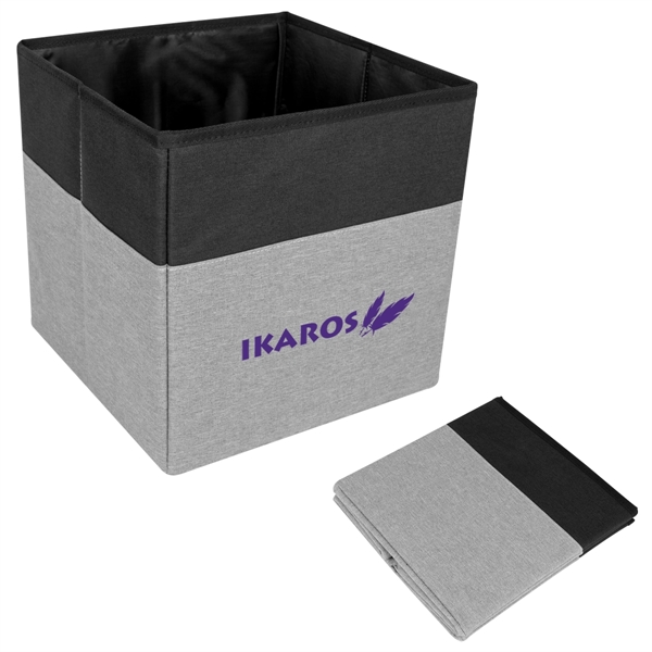 11" Square One heathered polyester storage cube with removable paperboard insert.... from ASI 61125 Hit Promotional Products / Hit®