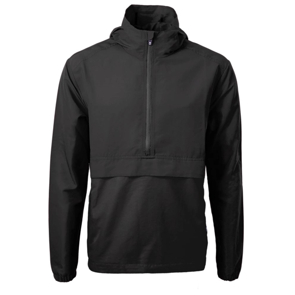 Men's anorak jacket with wind and water resistance, pouch, hood, and... from ASI 47965 Cutter & Buck