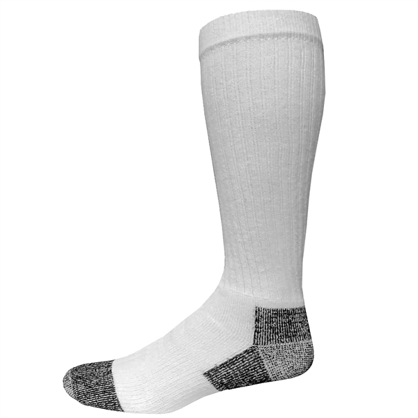 Tall cotton boot socks with full cushion foot, 14" leg length,... from ASI 90160 Suntex Industries