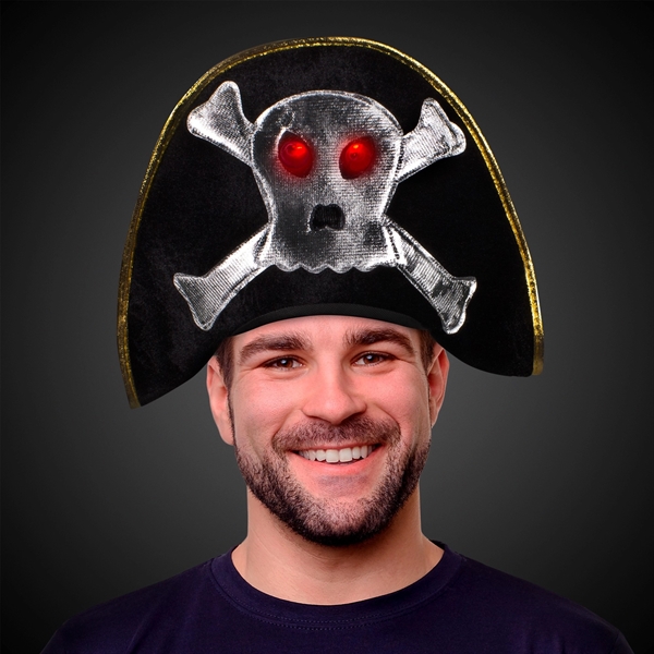 Pirate hat with flashing LED lights.... from ASI 42016 Brighter Promotions Inc