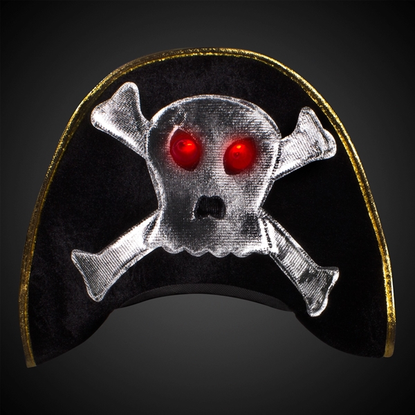 Pirate hat with flashing LED lights.... from ASI 42016 Brighter Promotions Inc
