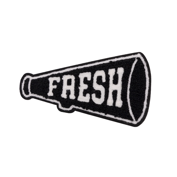 Chenille custom patches in assorted shapes and sizes with head seal... from ASI 52263 EMT / EMT EASY