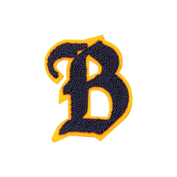 Chenille custom patches in assorted shapes and sizes with head seal... from ASI 52263 EMT / EMT EASY