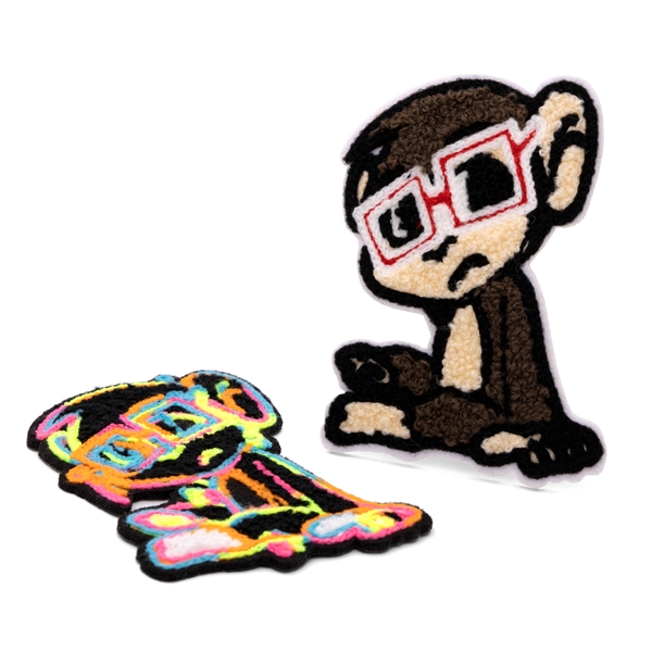 Chenille custom patches in assorted shapes and sizes with head seal... from ASI 52263 EMT / EMT EASY