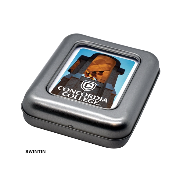 The metal tin is the perfect keepsake upgrade to playing cards!... from ASI 56080 Playing Cards On Demand