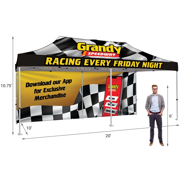 Custom Full Color Digital 10' x 20' Heavy Duty Hexagon Canopy... from ASI 80228 Quinn