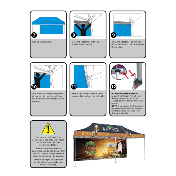 Custom Full Color Digital 10' x 20' Heavy Duty Hexagon Canopy... from ASI 80228 Quinn