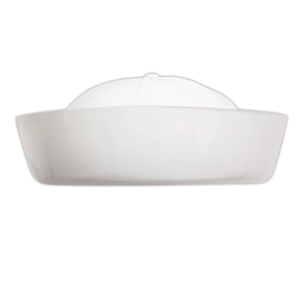 White plastic sailor hat; one size fits most.... from ASI 42016 Brighter Promotions Inc