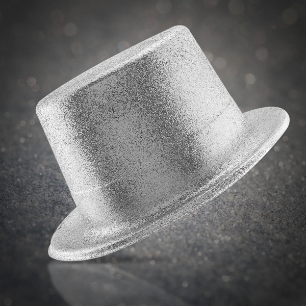 Glittery top hat made of plastic.... from ASI 42016 Brighter Promotions Inc