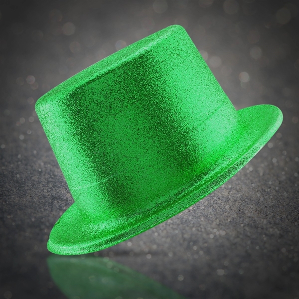 Glittery top hat made of plastic.... from ASI 42016 Brighter Promotions Inc