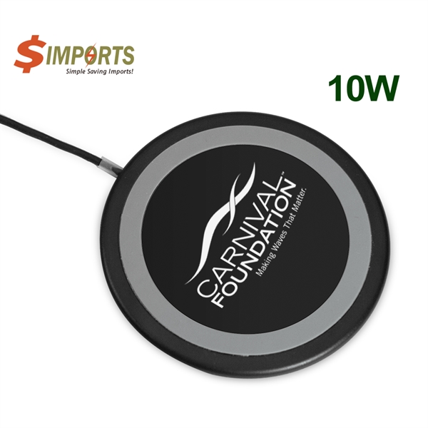 Reynolds Ultra Slim 10W/7.5W/5W Wireless Charger has built-in 1m/3ft USB charging... from ASI 90154 Sunjoy Group Inc