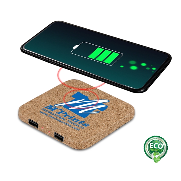 The Irving Eco-Friendly Wireless Charger comes with an eco-friendly cork body... from ASI 90154 Sunjoy Group Inc