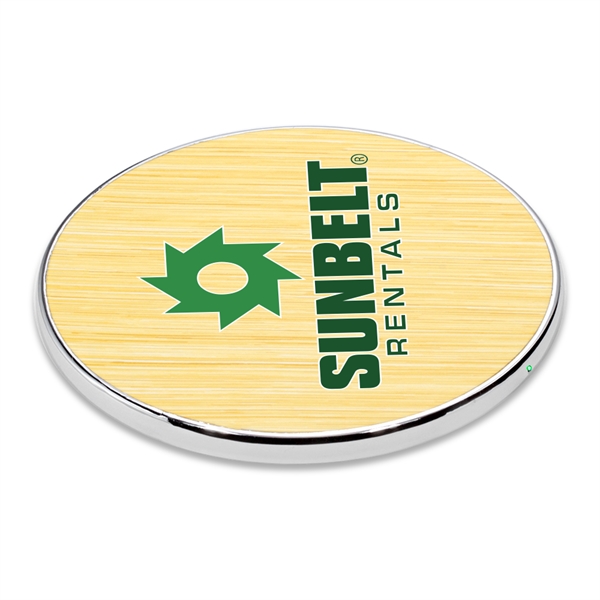 Cullerton Eco-Friendly 5W Wireless Charger is a economic bamboo finish (not... from ASI 90154 Sunjoy Group Inc