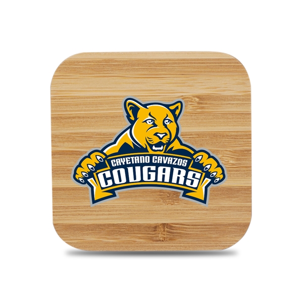 15W Henon Bamboo Eco-Friendly Wireless Charger with 2 USB ports as... from ASI 90154 Sunjoy Group Inc