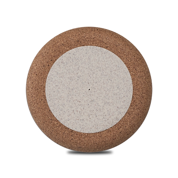 The Vino Eco-Friendly Wireless Charger is made from cork and wheat... from ASI 90154 Sunjoy Group Inc