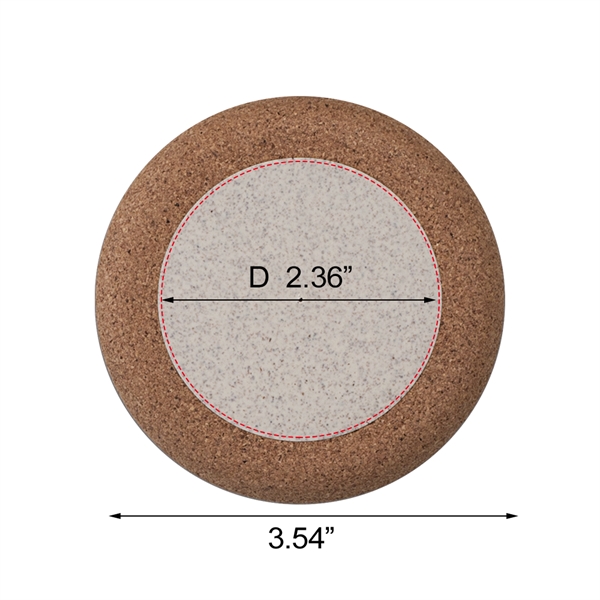 The Vino Eco-Friendly Wireless Charger is made from cork and wheat... from ASI 90154 Sunjoy Group Inc