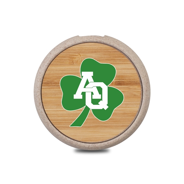 The Moso Eco-Friendly Mini Wireless Charger is made from bamboo and... from ASI 90154 Sunjoy Group Inc