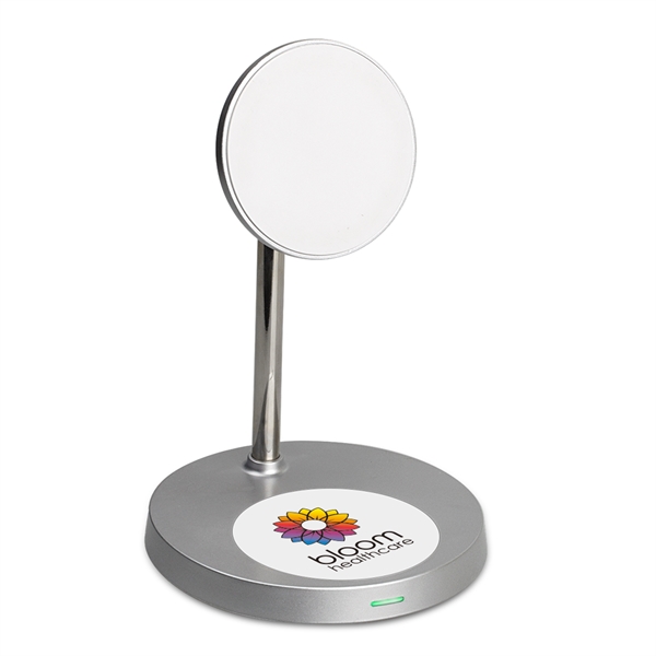 The Orb 2-in-1 MagSafe Wireless Charger and phone stand can charge... from ASI 90154 Sunjoy Group Inc