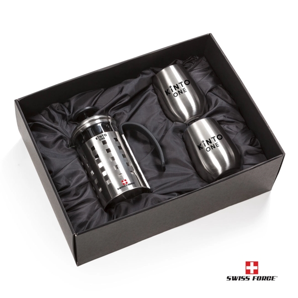 Swiss Force® Coffee Press & Vivaldi Cups... from ASI 84592 St Regis Group