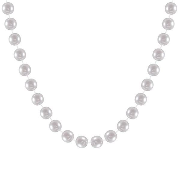 60" white pearl beaded necklaces.... from ASI 42016 Brighter Promotions Inc