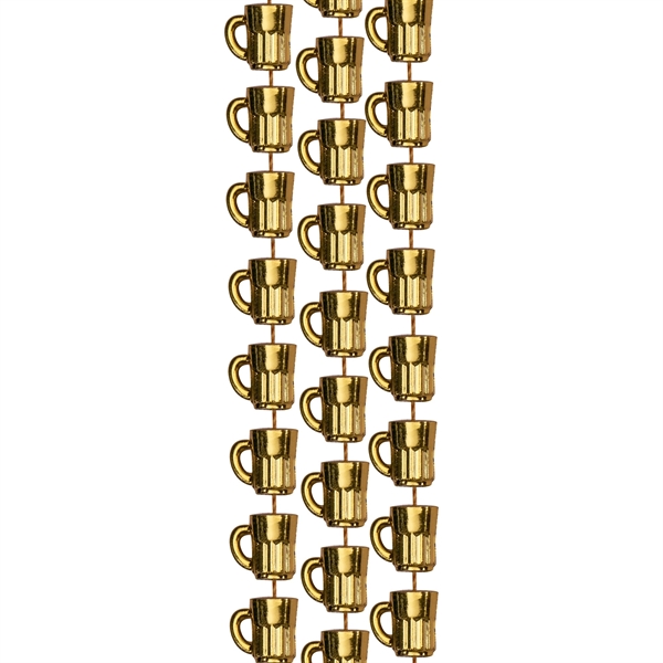 33" necklace with 7.5mm beer mug shaped beads.... from ASI 42016 Brighter Promotions Inc