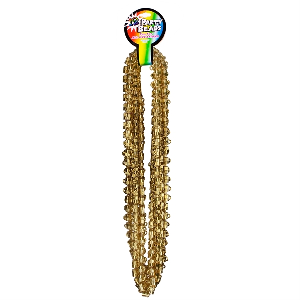 33" necklace with 7.5mm beer mug shaped beads.... from ASI 42016 Brighter Promotions Inc