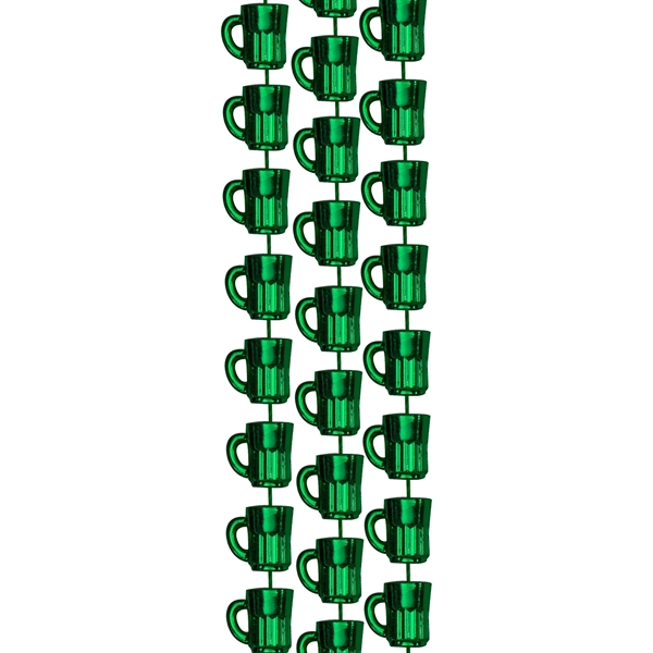 33" necklace with 7.5mm beer mug shaped beads.... from ASI 42016 Brighter Promotions Inc