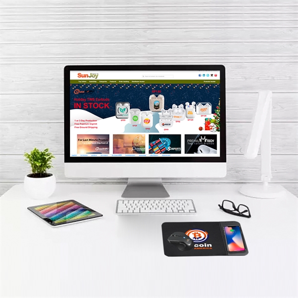 Combine with cellphone wireless charger and pc mouse pad, making it... from ASI 90154 Sunjoy Group Inc