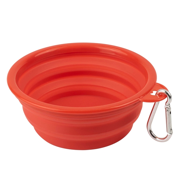 Collapsible Pet Bowl with carabiner to attach to bags.... from ASI 54040 Fey Promo / Mi Line by Fey