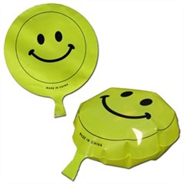 6 1/2" yellow whoopie cushion with smiley face imprint. Packed by... from ASI 42016 Brighter Promotions Inc
