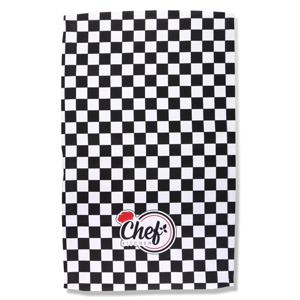 A 16x26 durable spun polyester tea towel... from ASI 61966 HPG / Best Promotions USA