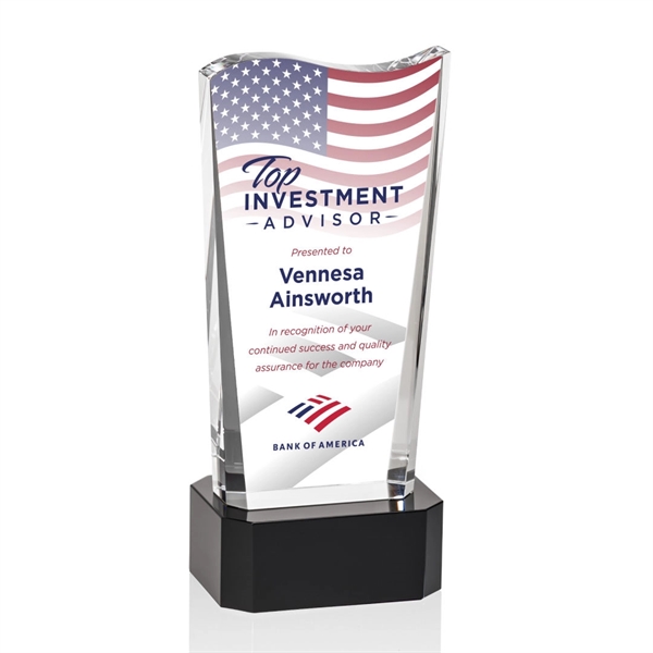 The Violetta Optical Crystal Award on Base features our freestanding Violetta... from ASI 84592 St Regis Group / St Regis