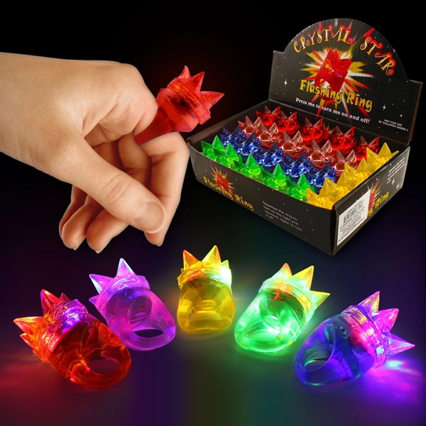 Jelly rings with multi-color LEDs lights.... from ASI 42016 Brighter Promotions Inc