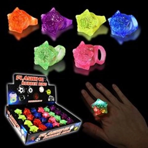 Jelly rings with multi-color LEDs lights.... from ASI 42016 Brighter Promotions Inc