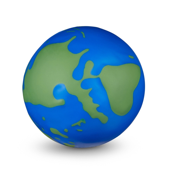 2.5" squeezable round globe stress reliever.... from ASI 63549 Jornik Manufacturing Corp / Jornik