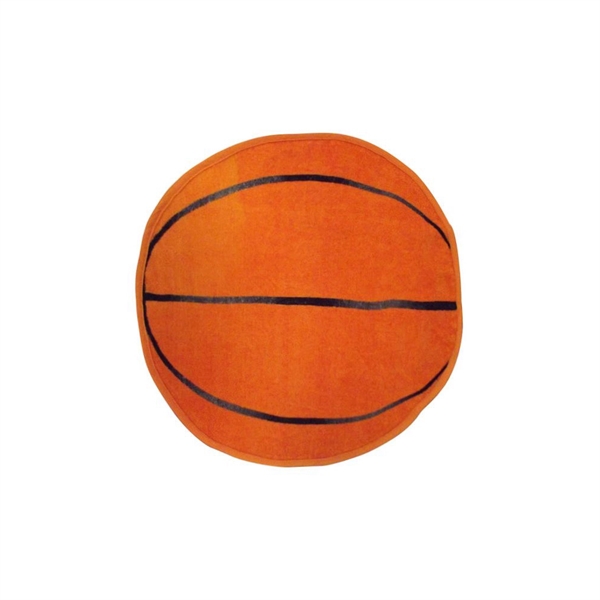 Basketball Shaped Sports Towel is perfect for logos.... from ASI 79750 Pro Towels