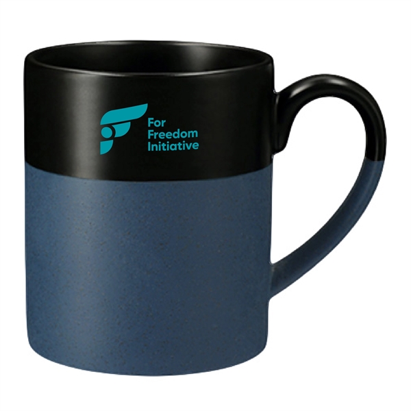 15 oz. Two-tone Ceramic Mug with speckled base... from ASI 39820 Opusline (Benmex) / Opus Line