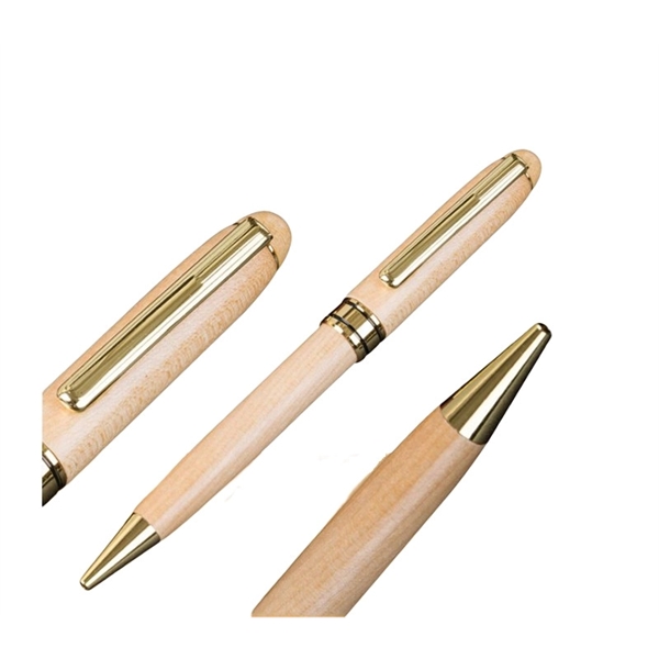 Wooden pen with 1 color silkscreen imprint or laser engraving and... from ASI 37218 Athena Promo (tm)
