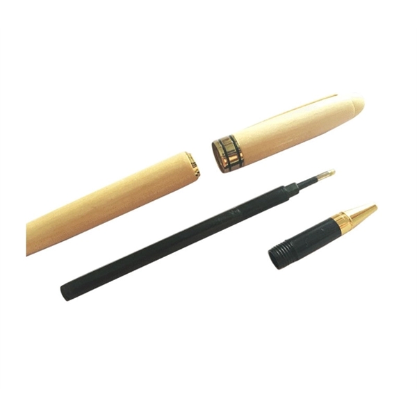 Wooden pen with 1 color silkscreen imprint or laser engraving and... from ASI 37218 Athena Promo (tm)